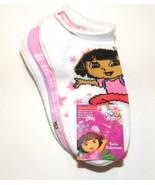 Dora The Explorer 5pk Ankle Socks Pink White Purple  Size 6-8 NWT - £5.78 GBP