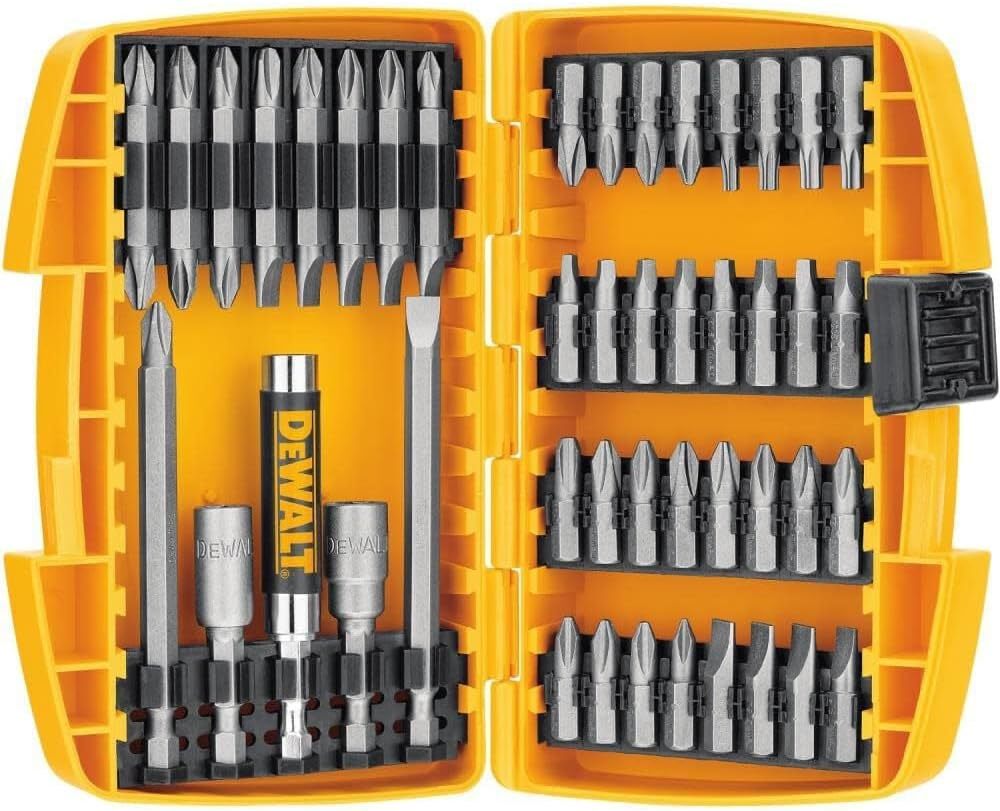 Dewalt Screwdriver Bit Set With Tough Case, 45-Piece (Dw2166), Grey/Silver - $39.99