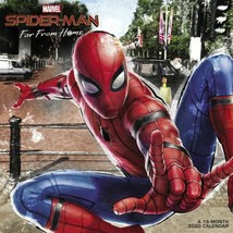 Marvel Spider-Man Far From Home Movie 16 Month 2020 Wall Calendar Mead SEALED - £11.59 GBP