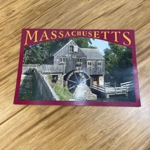 Vintage Jenny Grist Mill Massachusetts Postcard Travel Souvenir KG JD - £6.11 GBP