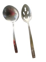 Imperial International (Young Rose) 2 PC Silver Tone Spoons  Korea Vintage - $10.94