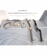 Vintage Lot of Ladies Wrist Watches Jurgensen Acqua Saxony Jubilee Seiko - $14.80