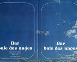 Bar Baie Des Anges Menu Nice Cote D&#39;Azur France International Airport  - £18.72 GBP