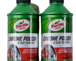 2 Pack Turtle Wax Chrome Polish &amp; Rust Remover Superior Cleaning Power 12oz - £20.59 GBP