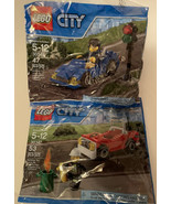 Lego City Fire Car Firefighter And Blue Car Minifigure 30347 / 30349 - £5.96 GBP