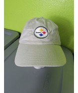Pittsburgh Steelers Hat Cap Strapback Beige White Tan Embroidered NFL Fo... - £19.37 GBP
