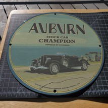 Vintage 1932 Auburn Automobile Stock Car Porcelain Gas &amp; Oil Metal Sign - £99.91 GBP