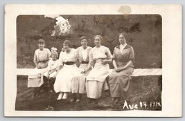 Edwardian Ladies Over Creek Nebraska RPPC Davidson Family Long Pine Postcard A33 - £7.86 GBP