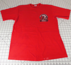 VTG A Boy Named Sioux&#39;s Bar Grill T-Shirt Crazy Shirts Funny L Red India... - $49.45
