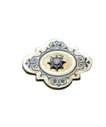 Victorian Enamelled Pin  1 1/8” Long X 13/16” WIde 1880s-90s Seed Pearl ... - £69.69 GBP