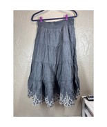 Style &amp; Co Blue Maxi Skirt Peasant Eyelets Embroider Flowy Elastic Waist... - $512.19 MXN