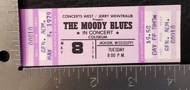 THE MOODY BLUES - VINTAGE MAY 8, 1979 OCTAVE TOUR MINT WHOLE CONCERT TICKET - £11.79 GBP