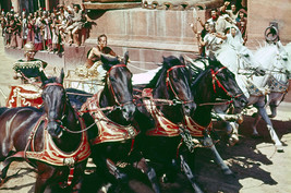 Charlton Heston in Ben-Hur Epic Chariot Race 24x18 Poster - $23.99