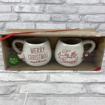 Eccolo Christmas Bears Coffee Mugs Set of 2 Merry Christmas Tis The Season  - £14.53 GBP