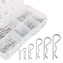 100 Pcs Cotter Pins Assortment Kit, Stainless Steel R Clips Spring Retai... - $9.41