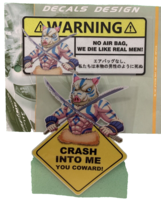 Demon Slayer| Anime Car Warning | Car Warning Sticker | Mechanic - $9.78