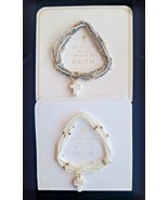 Coco + Carmen Faith Carded Multi-Strand Stretch Bracelet Glass Beads Cro... - £20.02 GBP