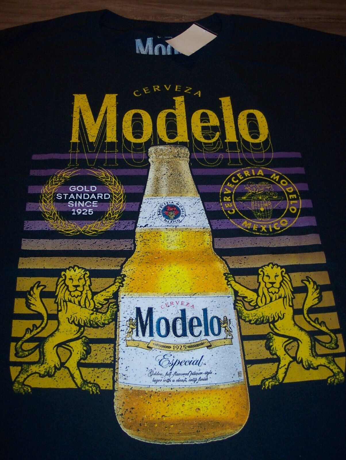 Primary image for VINTAGE STYLE CERVEZA MODELO BEER T-shirt MENS XL NEW w/ TAG