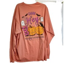 Simply Southern Women&#39;s Hey Boo Halloween Graphic T-Shirt Black XXL Crew Neck - £10.12 GBP