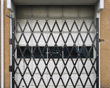 VEVOR Single Folding Security Gate Rolling Door Gate 6-1/2&#39;H x 6-1/2&#39;W F... - $204.99