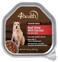 4health Grain Free Adult Beef Stew with Carrots Recipe Wet Dog Food, 3.5 oz. - £7.33 GBP
