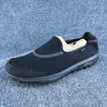 Skechers Go Walk Originals Women Flat Shoes Black Fabric Slip On Size 11... - $24.75