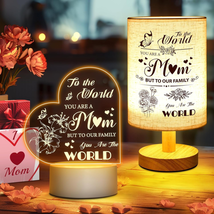 Mothers Day Gifts for Mom from Daughter Son Table Lamp, Personalized Mom Birthda - £27.27 GBP