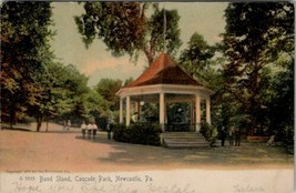Newcastle Pennsylvania Band Stand Cascade Park 1906 Stubensville OH Postcard U15 - £7.03 GBP