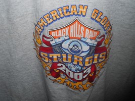 2003 Black Hills Sturgis Motorcycle Rally T Shirt - Gray -- Size Adult M... - £13.41 GBP