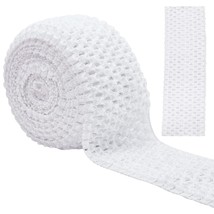 5.5 Yards 2.8&quot; Wide Elastic Crochet Headband Ribbon Crochet Stretch Trim... - £18.01 GBP