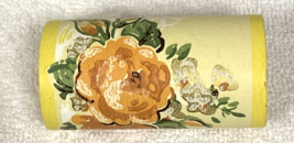 Vintage Imperial Wallpaper Yellow Orange Floral Textured Border Unused R... - $12.38
