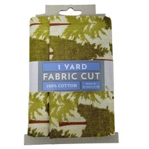 Forest Trees Precut 1 Yard Cotton Fabric Square 36 x 44 inches - £7.54 GBP