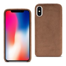 [Pack Of 2] Reiko iPhone X/iPhone XS Fuzzy Fur Soft TPU Case In Brown - £20.40 GBP