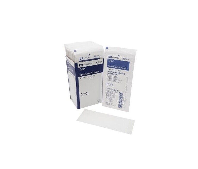 50 Pack Non-Adherent Telfa Pads Sterile Wound Dressing 3x8 Non-Stick Fir... - $26.23