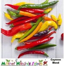 Grow In US 30 Seeds Hot Peppers Cayenne Blend 30,000 Scovilles Capiscum Heirloom - £8.06 GBP