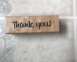 Recollections Rubber Stamp Greetings says Thank you! - $8.77