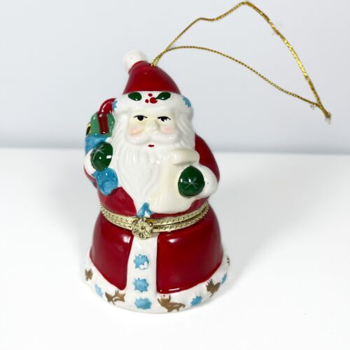 Mr. Christmas Hinged Wind Up Animated Musical Porcelain Santa Plays Jungle Bells - $23.75