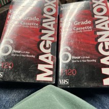 Magnavox VHS Blank Video Cassettes Sealed T120 Extra High Grade New - Lot Of  2 - $6.99