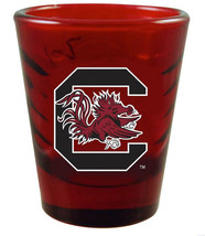 South Carolina Gamecocks NCAA 2383 Collectible Swirl Shot Glass 2 oz Red - $9.85