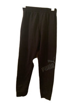 Puma Boys Athletic Jogger Track Pants Elastic Waist L 14/16 Black - $31.04
