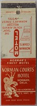 Lion Matchbook Cover Norman Courts Motel OK Oklahoma - $7.95