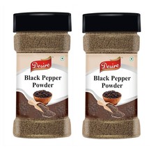 Malabar Black Pepper Powder 100 Gram Farm Fresh Natural Pack of 2 - £13.48 GBP