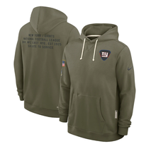 Mens Olive Giants 2025 Salute to Service Sideline Pullover Hoodie - New ... - $69.90
