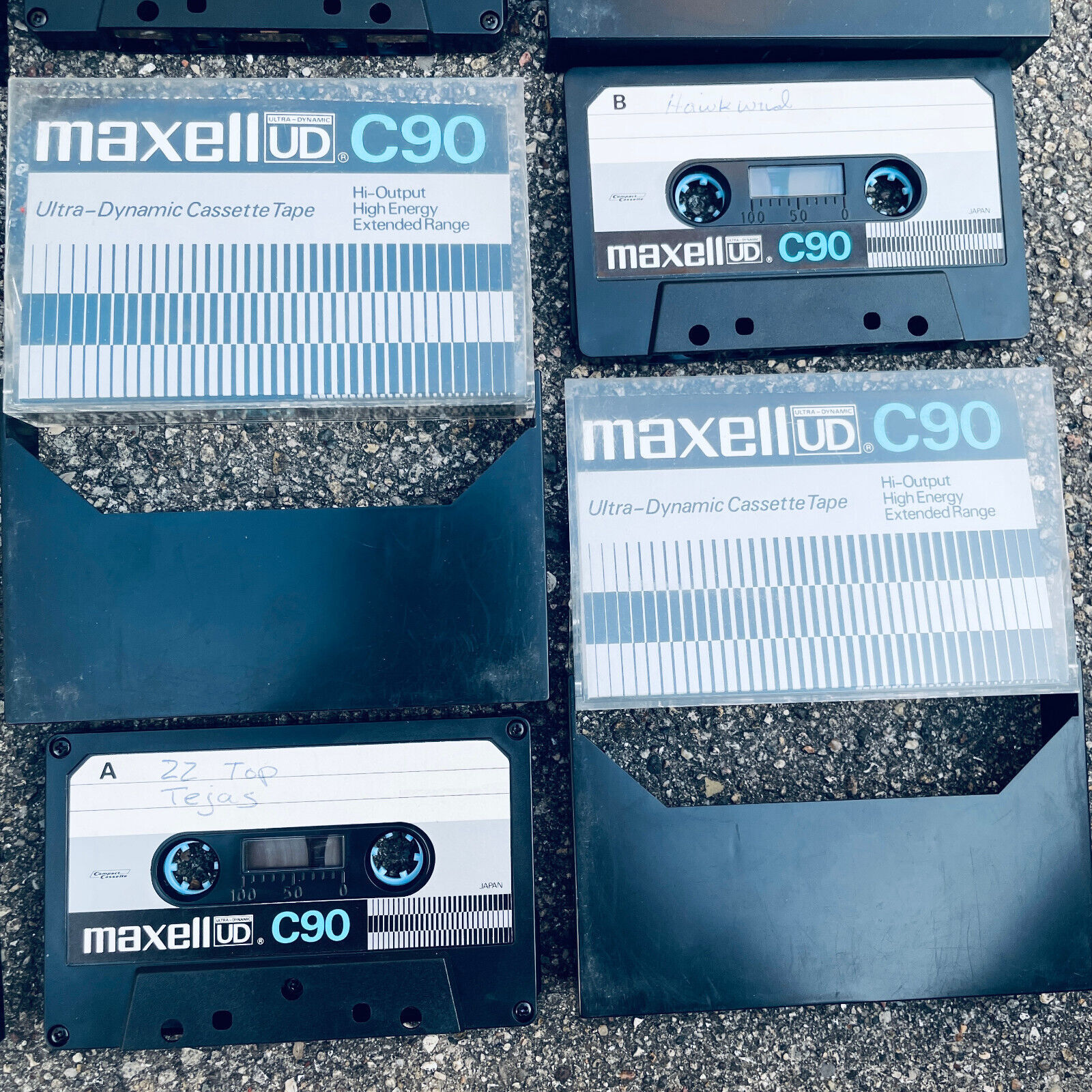 Maxell UD Ultra-Dynamic C90 Compact Cassette Lot of 6 Japan Rare Early ...