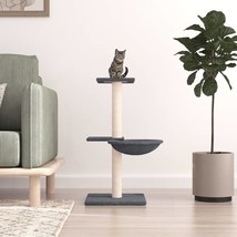 Cat Tree with Sisal Scratching Posts Dark Grey 72 cm - £19.98 GBP