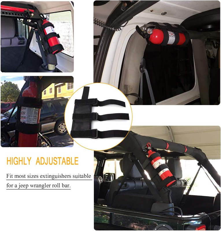 Moveland Roll Bar Fire Extinguisher Holder for 2.5-3 LB Extinguisher, Compatible Item image 3