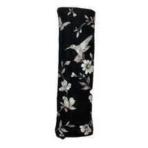 Black Cream Hummingbird Car Seatbelt Cover, Floral Vine Butterfly, Washable Padd - £10.10 GBP