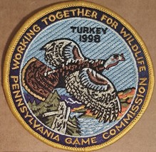 Pennsylvania Game Commission Turkey 1998 embroidered Iron on patch - £12.64 GBP