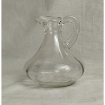 Vintage Anchor Hocking Clear Glass Oil/Vinegar Cruet Bottle - No Stopper - $4.95