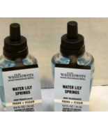 2-Pack Bath &amp; Body Works WATER LILY SPRINGS Fragrance Wallflowers Refill... - $18.80